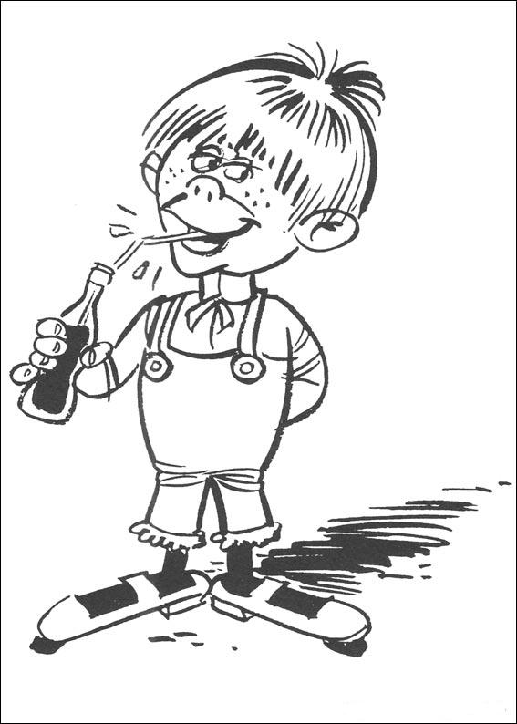 Plansa de colorat cu Lucky Luke 46 41